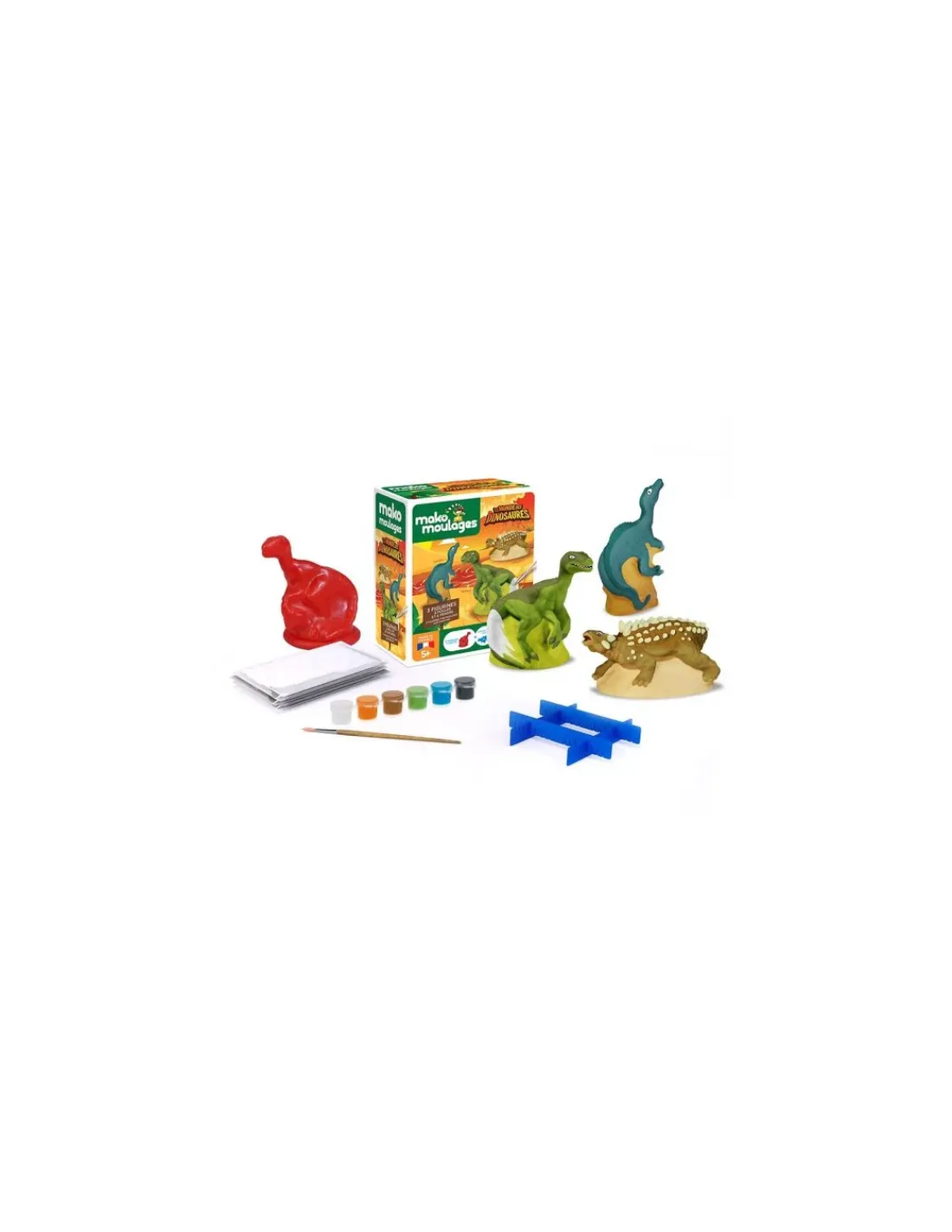 Mako creations Coffret 3 moules le monde des dinosaures - Mako moulages