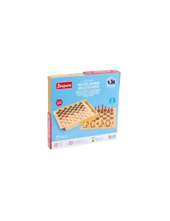Jeujura Coffret d'échecs et de dames -