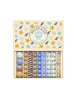 Billes and Co Coffret de 58 billes Coquillages - Billes & Co