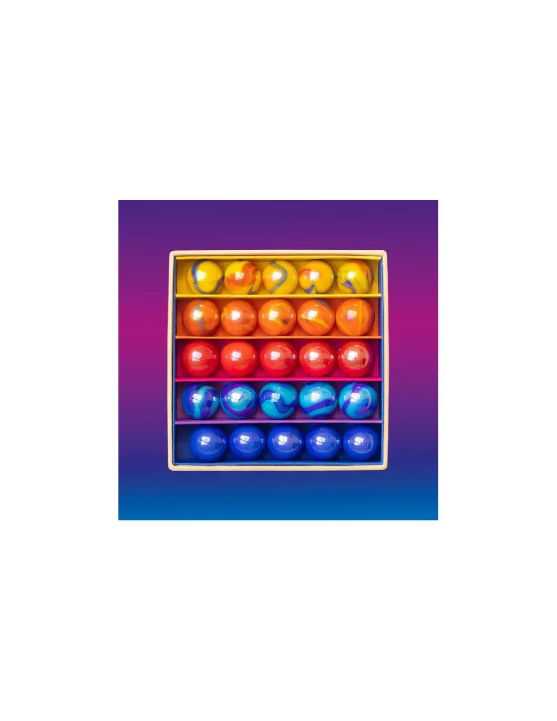Billes and Co Coffret de 25 billes Sunset - Billes & Co