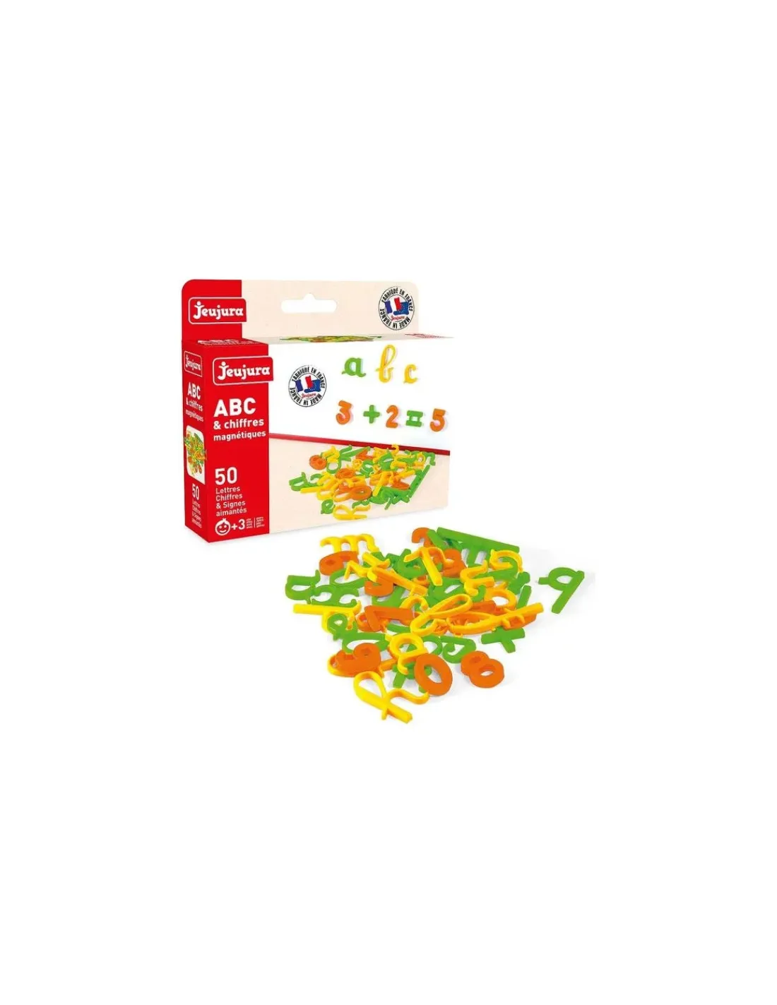 Jeujura Coffret de 50 lettres cursives, chiffres et signes -