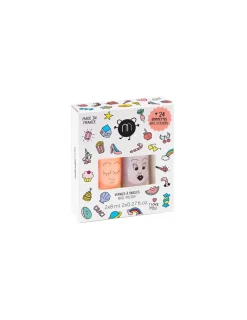 Enfant nailmatic KIDS Coffret duo vernis Crac et Nail stickers - Nailmatic