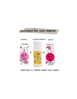 Enfant nailmatic KIDS Coffret Exploration sous marine rose - Nailmatic