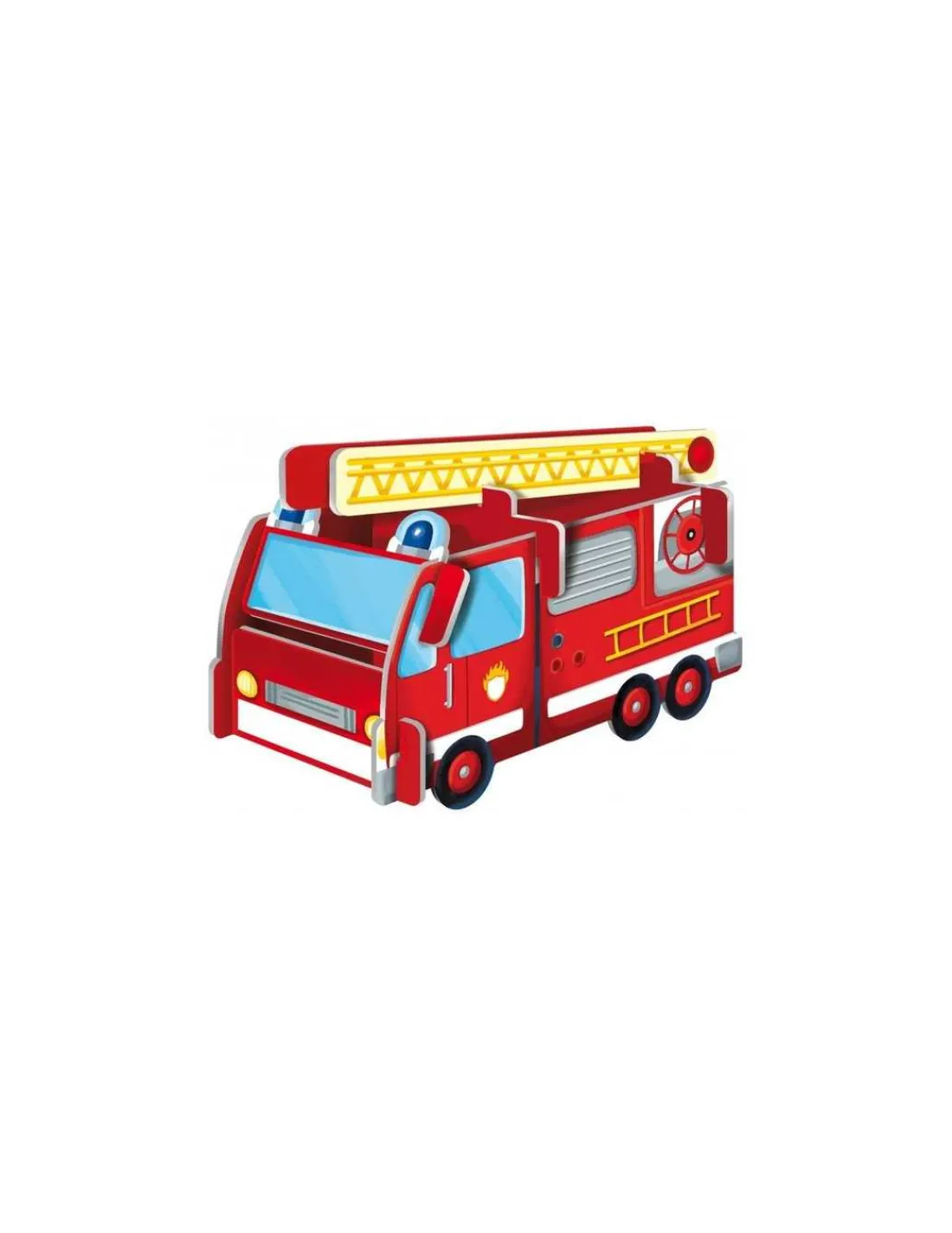 Sassi junior Coffret livre et puzzle Les pompiers - Sassi