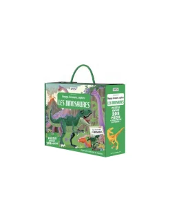 Sassi junior Coffret livre et puzzle Les dinosaures - Sassi
