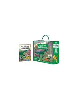 Sassi junior Coffret livre et puzzle Les dinosaures - Sassi