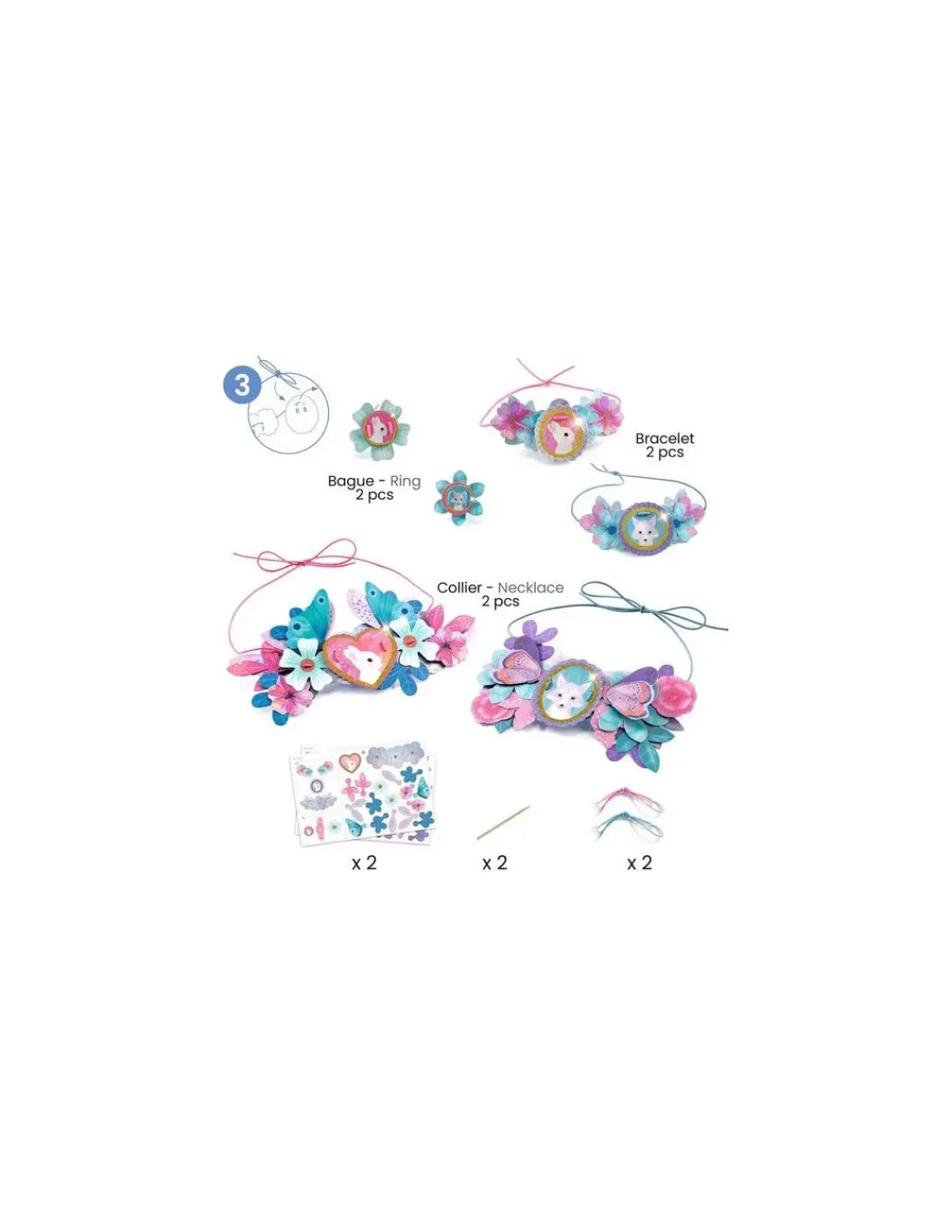 Djeco Coffret multi-activités Nymphea - Do it Yourself -