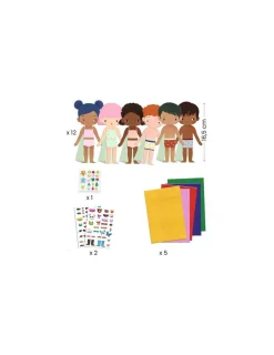 Djeco Collage de feutrine S’habiller de douceur -