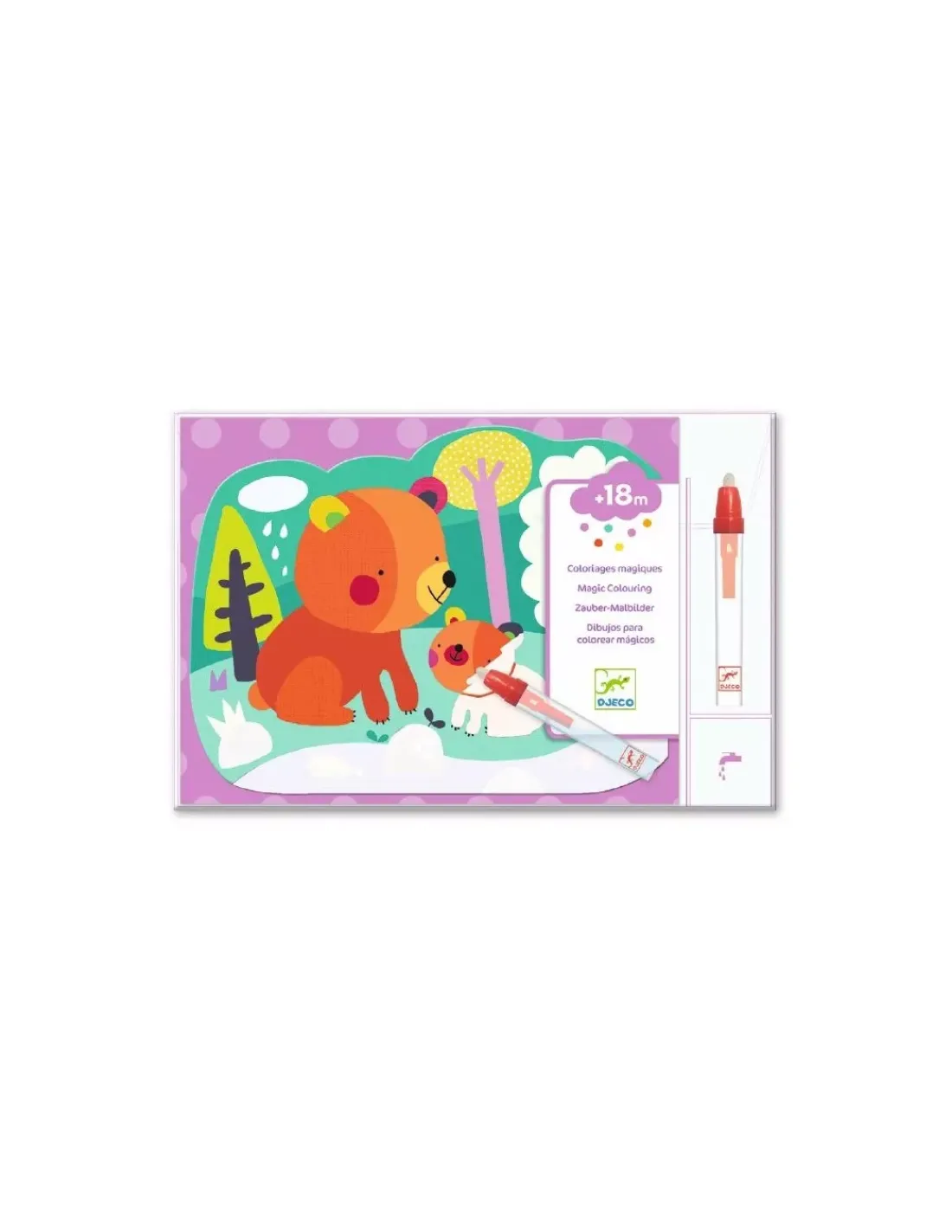 Djeco Coloriage à l'eau caché dans les bois -