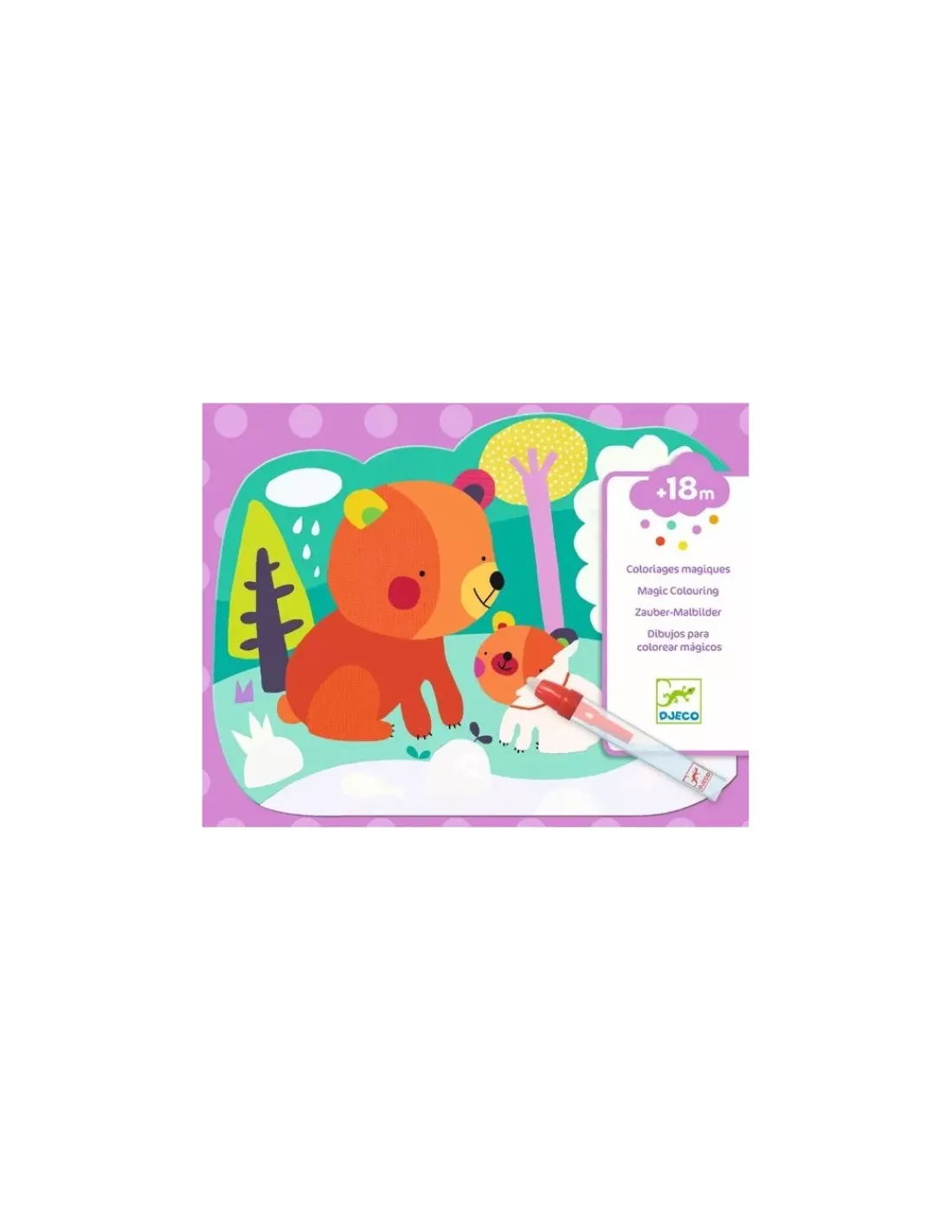 Djeco Coloriage à l'eau caché dans les bois -