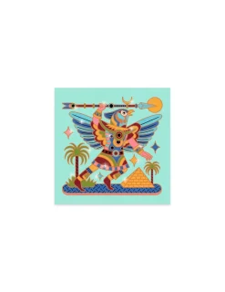 Djeco Coloriages brillants Guerriers animaux -