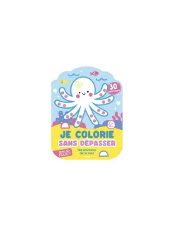 Auzou Coloriages fluos Animaux de la mer -