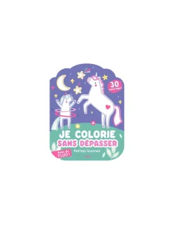 Auzou Coloriages fluos Petites licornes -