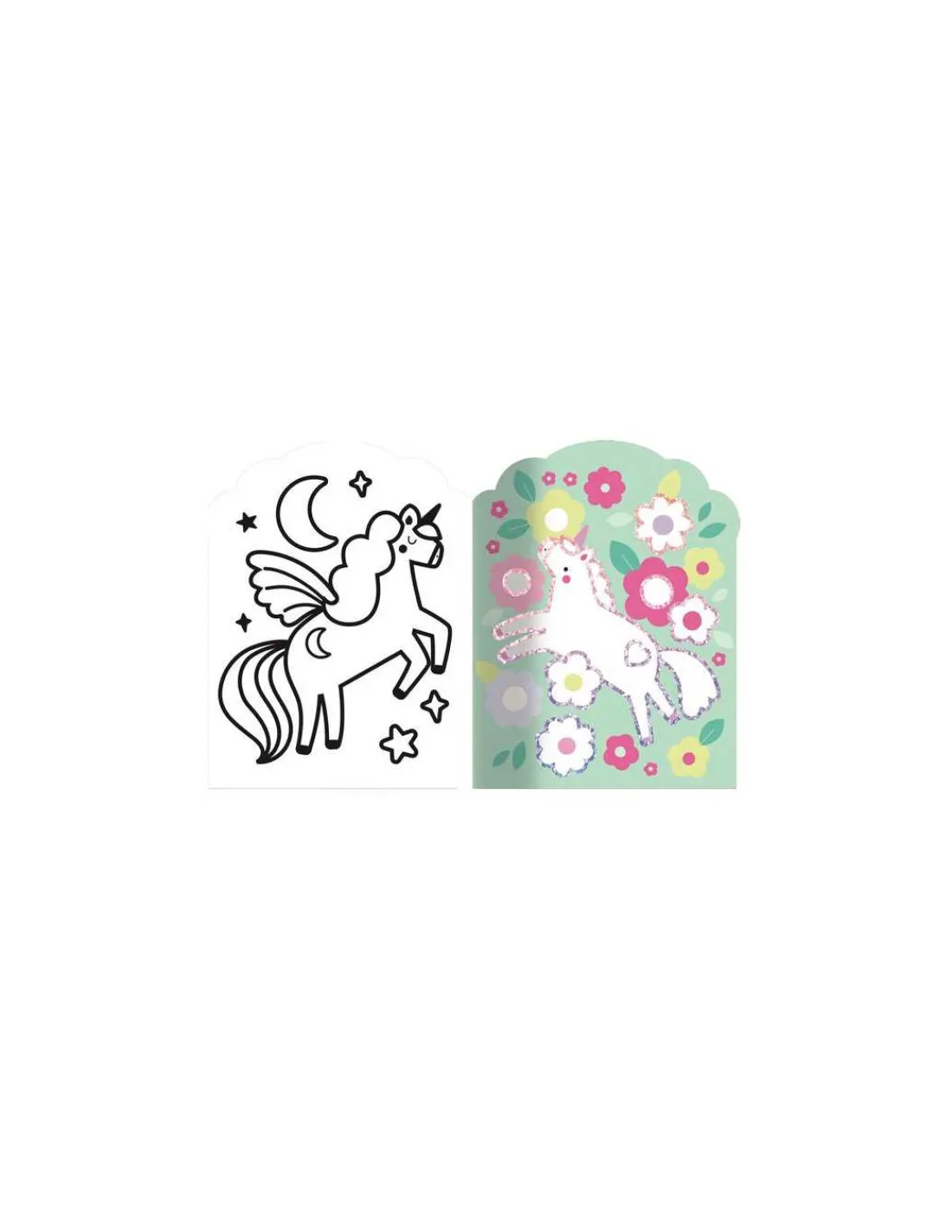 Auzou Coloriages fluos Petites licornes -