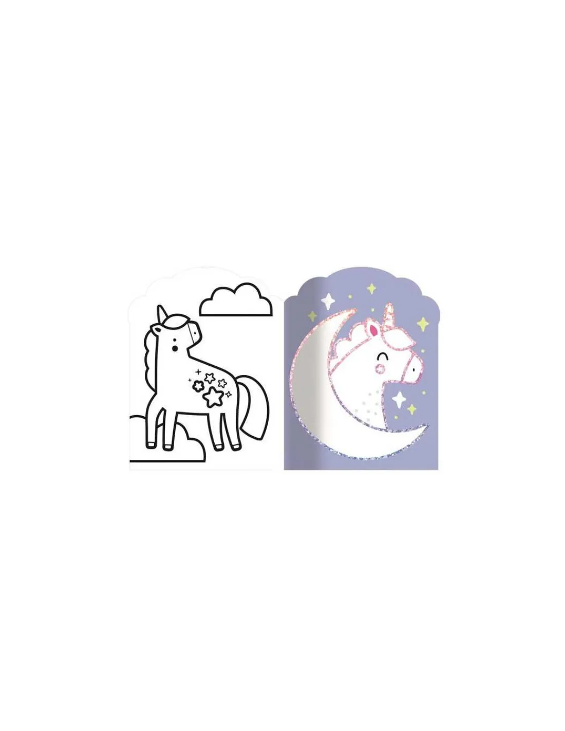 Auzou Coloriages fluos Petites licornes -