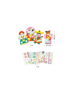 Djeco Créer avec des stickers Brillants -