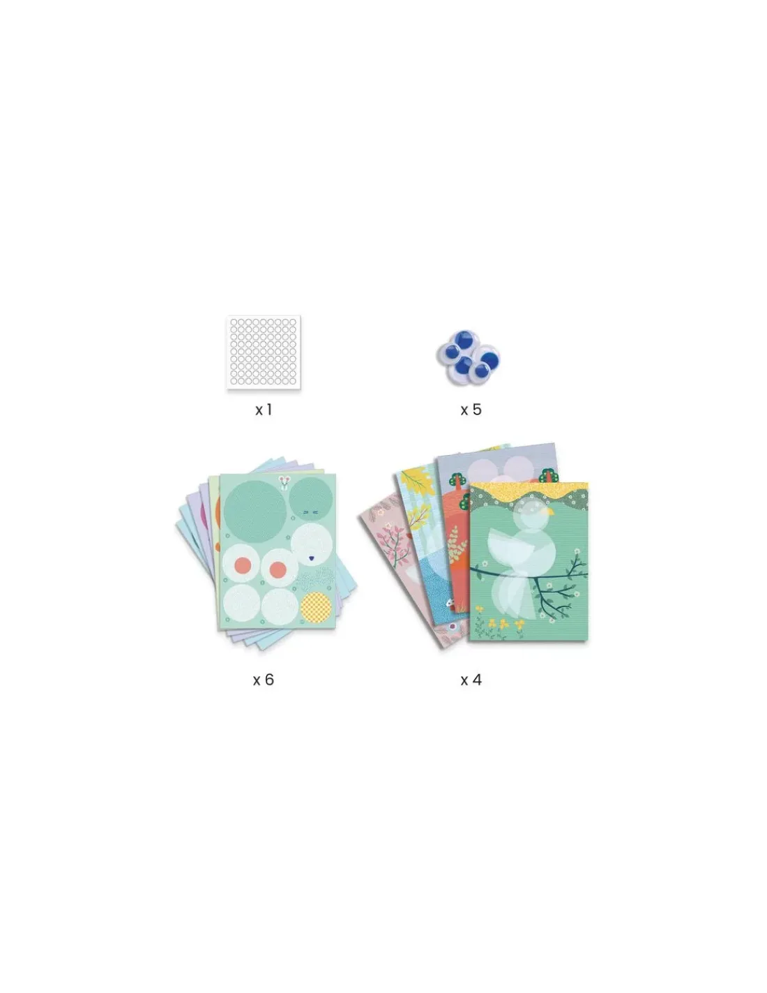 Djeco Créer avec du papier Ronds et ronds -