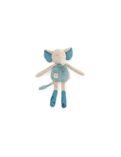 Moulin Roty Doudou hochet éléphant Sous mon baobab -