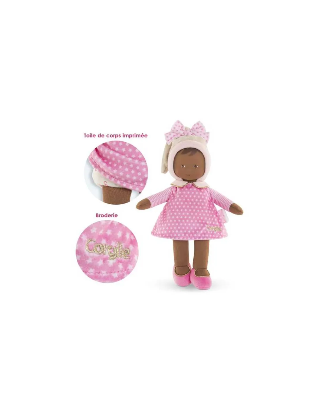 Corolle Doudou miss rose rêve d'étoiles -