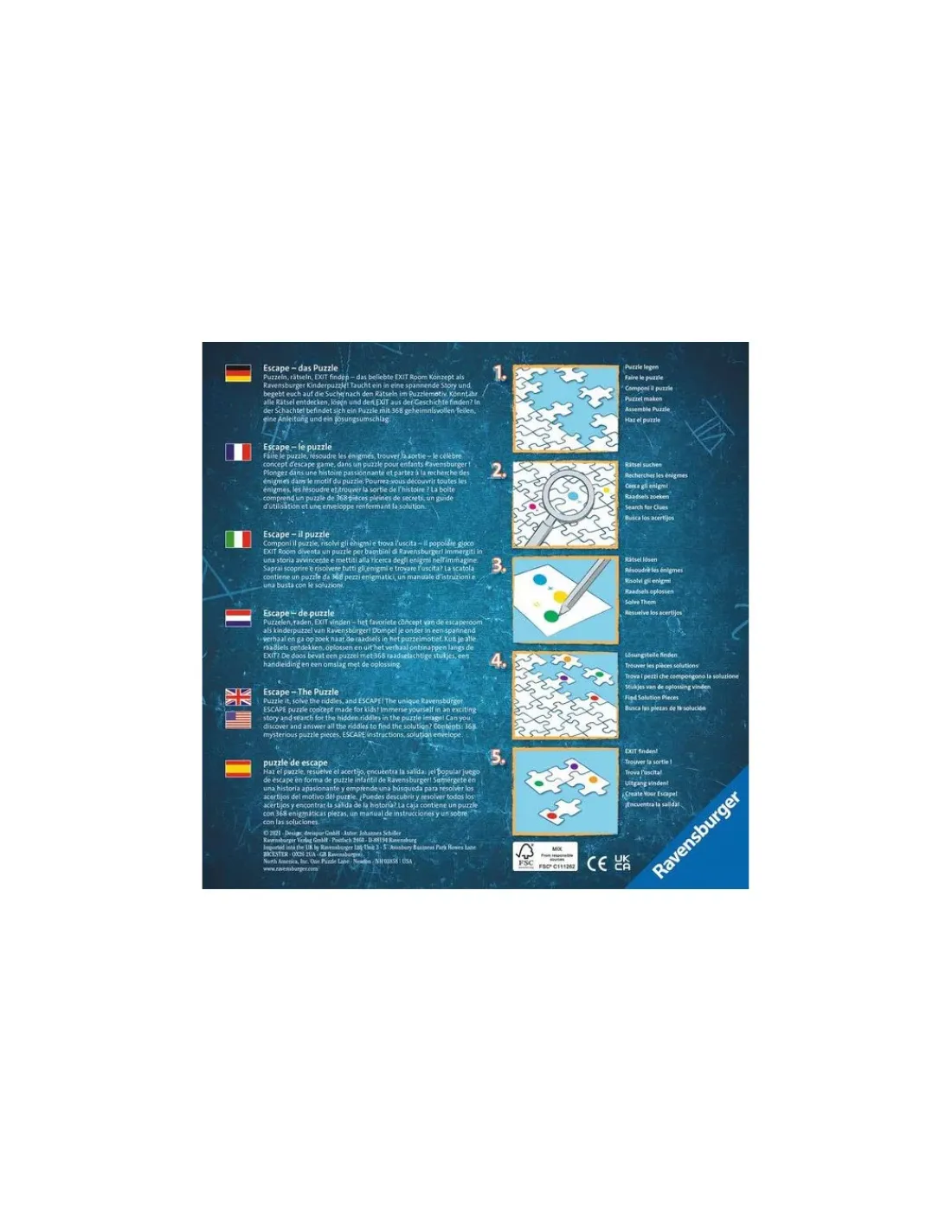 Ravensburger Escape puzzle Kids La forêt magique -