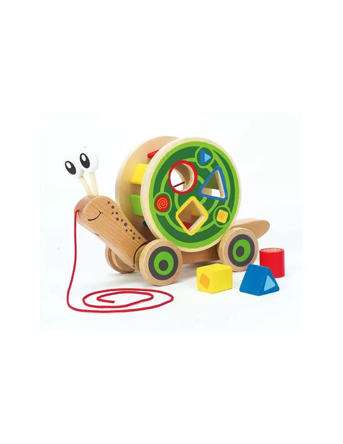 Hape Toys Escargot à tirer avec formes - Hape