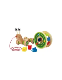 Hape Toys Escargot à tirer avec formes - Hape