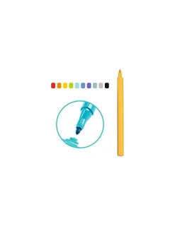 Enfant Djeco Feutres pointe fine Arc-en-ciel -