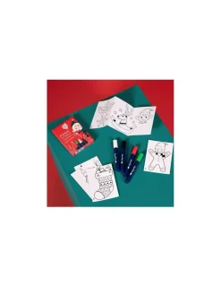 Super Petit Feutres pour vitres et motifs à reproduire Noël -