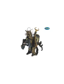 Papo Figurine cheval du maître des armes cimier taureau -