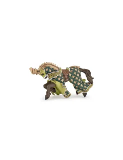 Papo Figurine cheval du maître des armes cimier dragon -