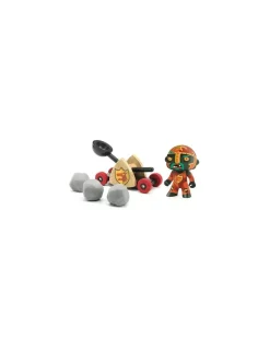 Djeco Figurine chevalier Arty Toys Baldy & big paf - Catapulte -