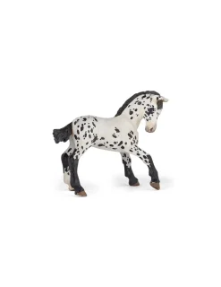 Papo Figurine poulain appaloosa noir -