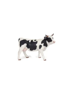 Papo Figurine vache noire et blanche -