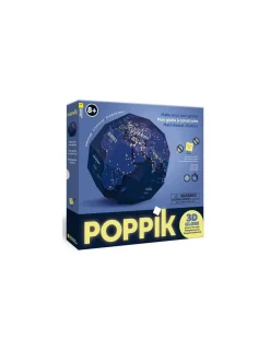 Poppik Globe à construire La Terre la nuit -