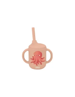 Sassi junior Gobelet avec paille en silicone Slurpy le Poulpe - Sassi