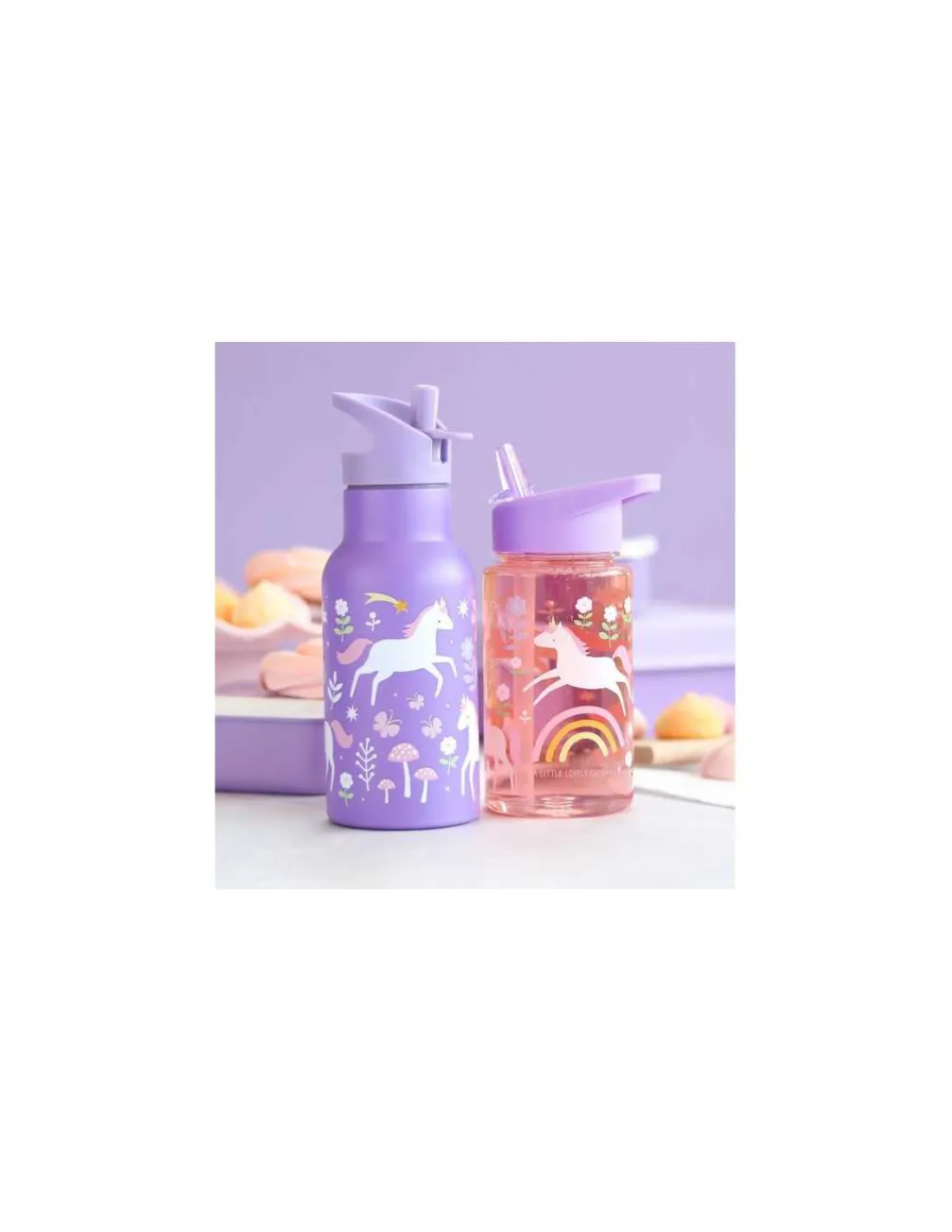 Enfant A little lovely company Gourde métal Licorne -