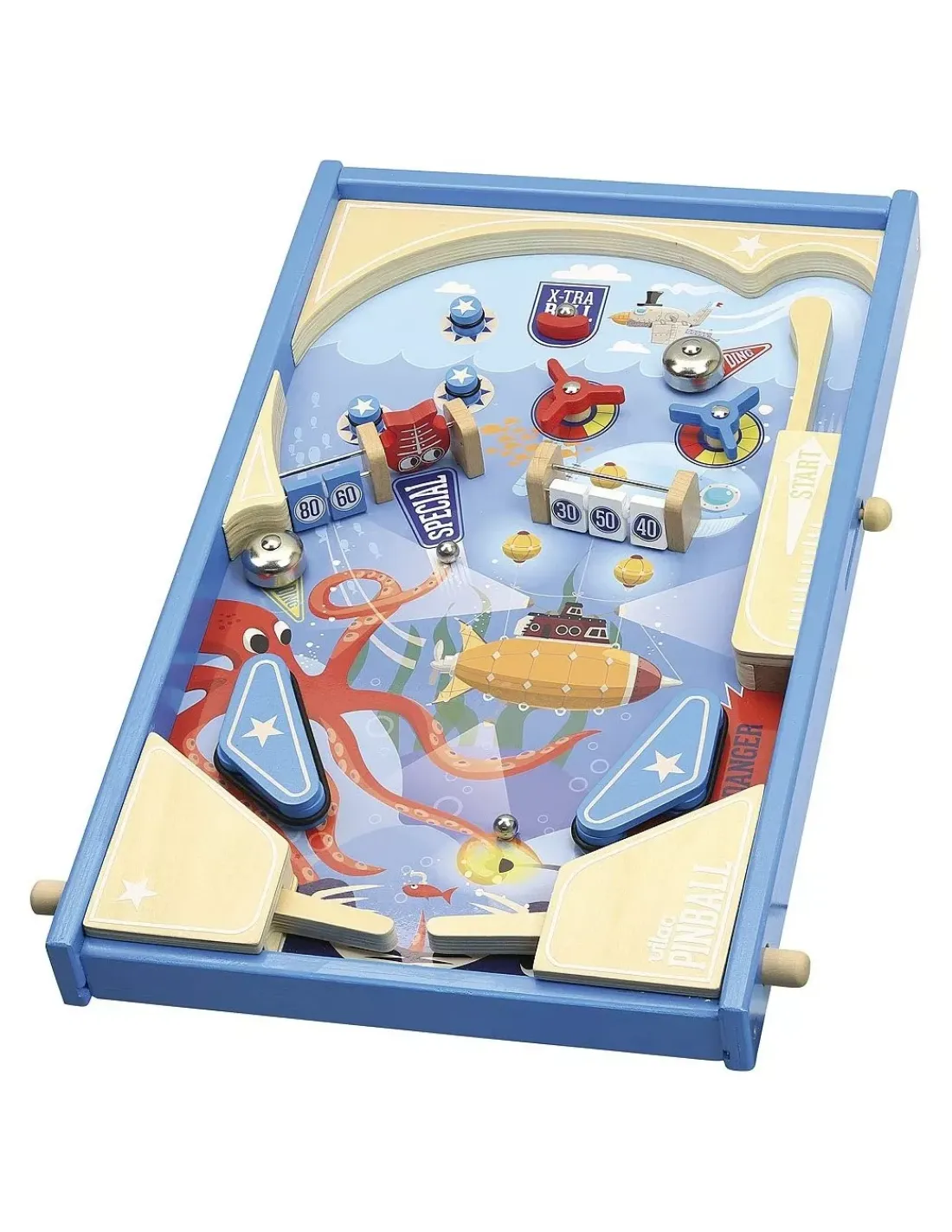 Enfant Vilac Grand flipper en bois sous la mer -