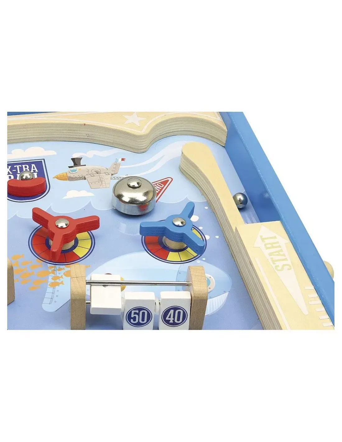 Enfant Vilac Grand flipper en bois sous la mer -