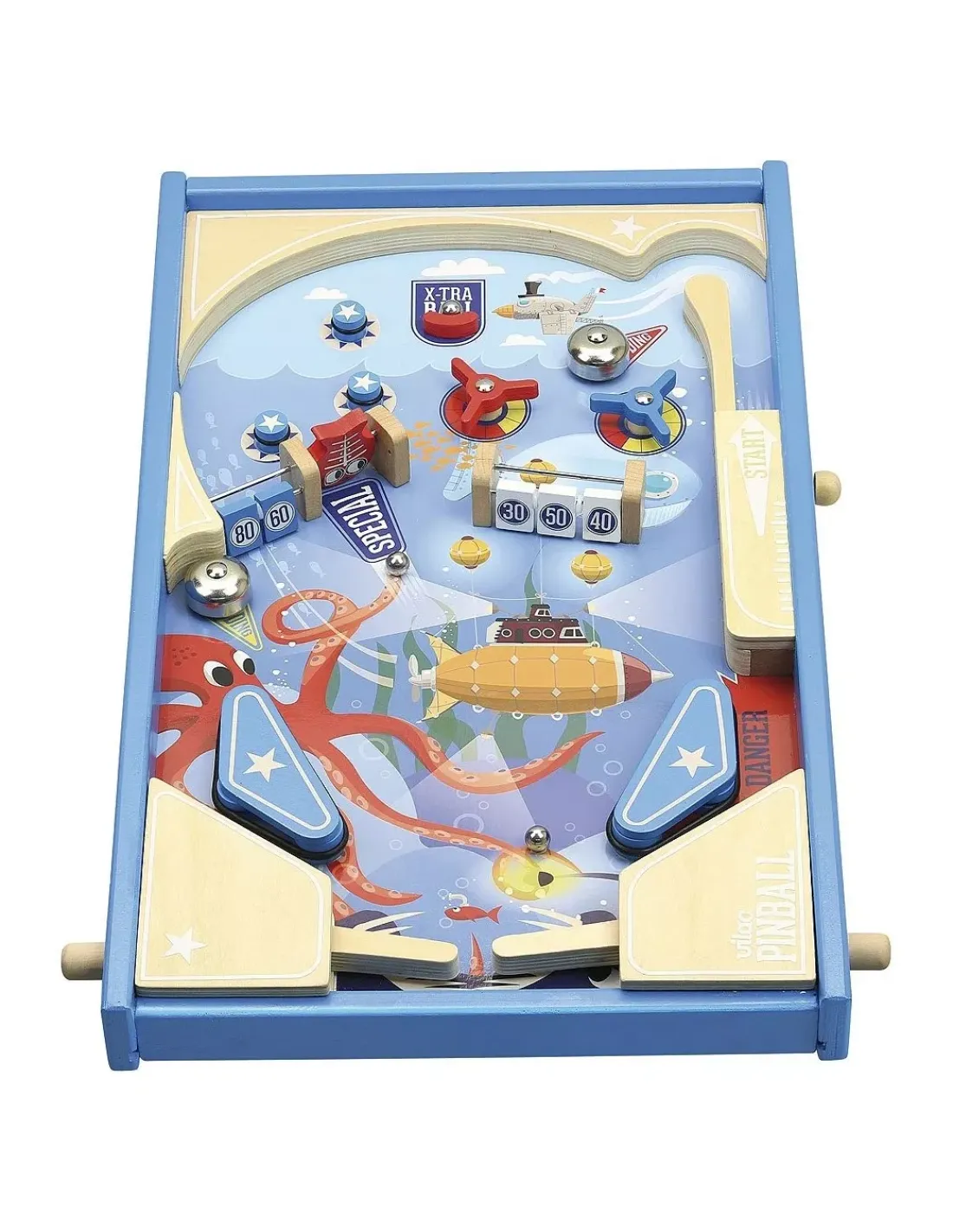 Enfant Vilac Grand flipper en bois sous la mer -