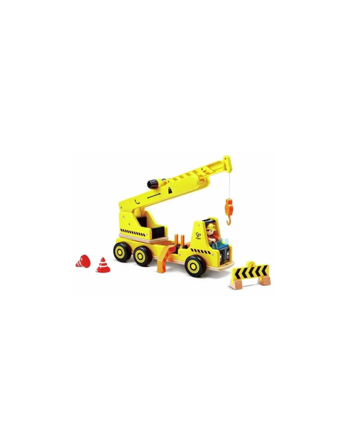 Hape Toys Grande grue de chantier en bois - Hape