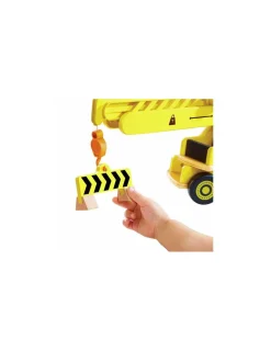 Hape Toys Grande grue de chantier en bois - Hape