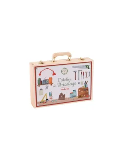 Enfant Moulin Roty Grande valise bricolage 14 outils -