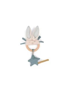 Moulin Roty Hochet anneau bois lapin bleu La petite école de danse -