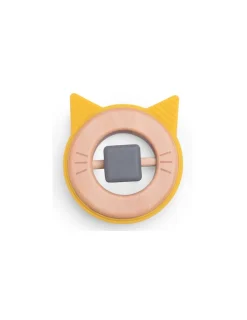 Moulin Roty Hochet anneau de dentition chat Les Moustaches -