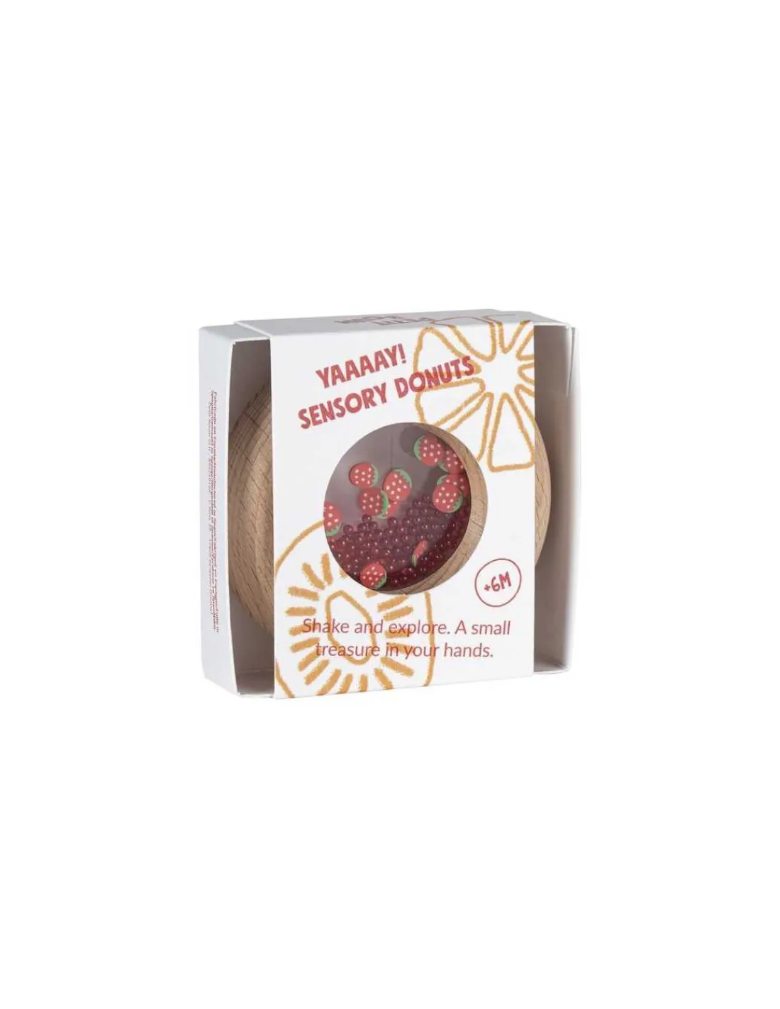 Petit Boum Hochet sensoriel fraise -