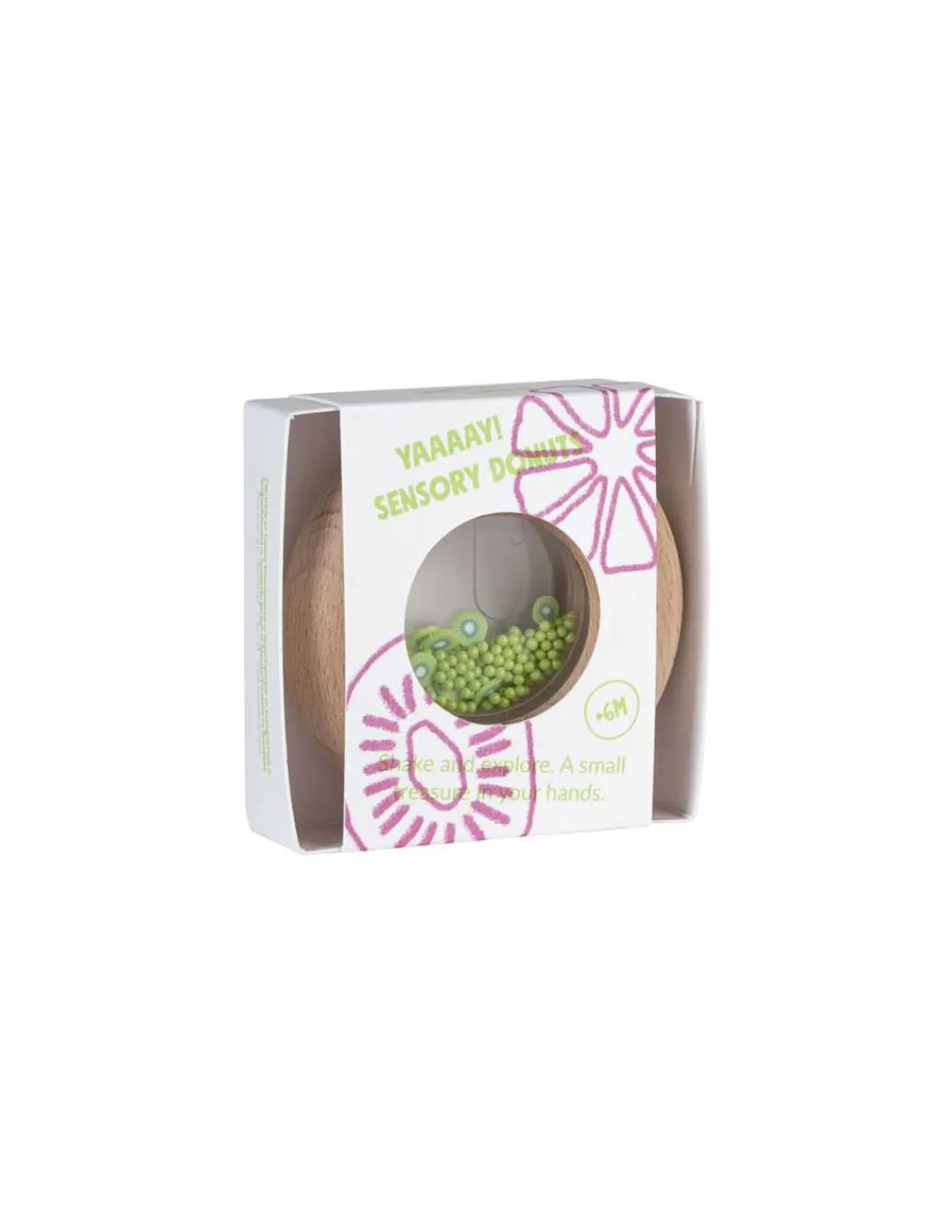 Petit Boum Hochet sensoriel kiwi -