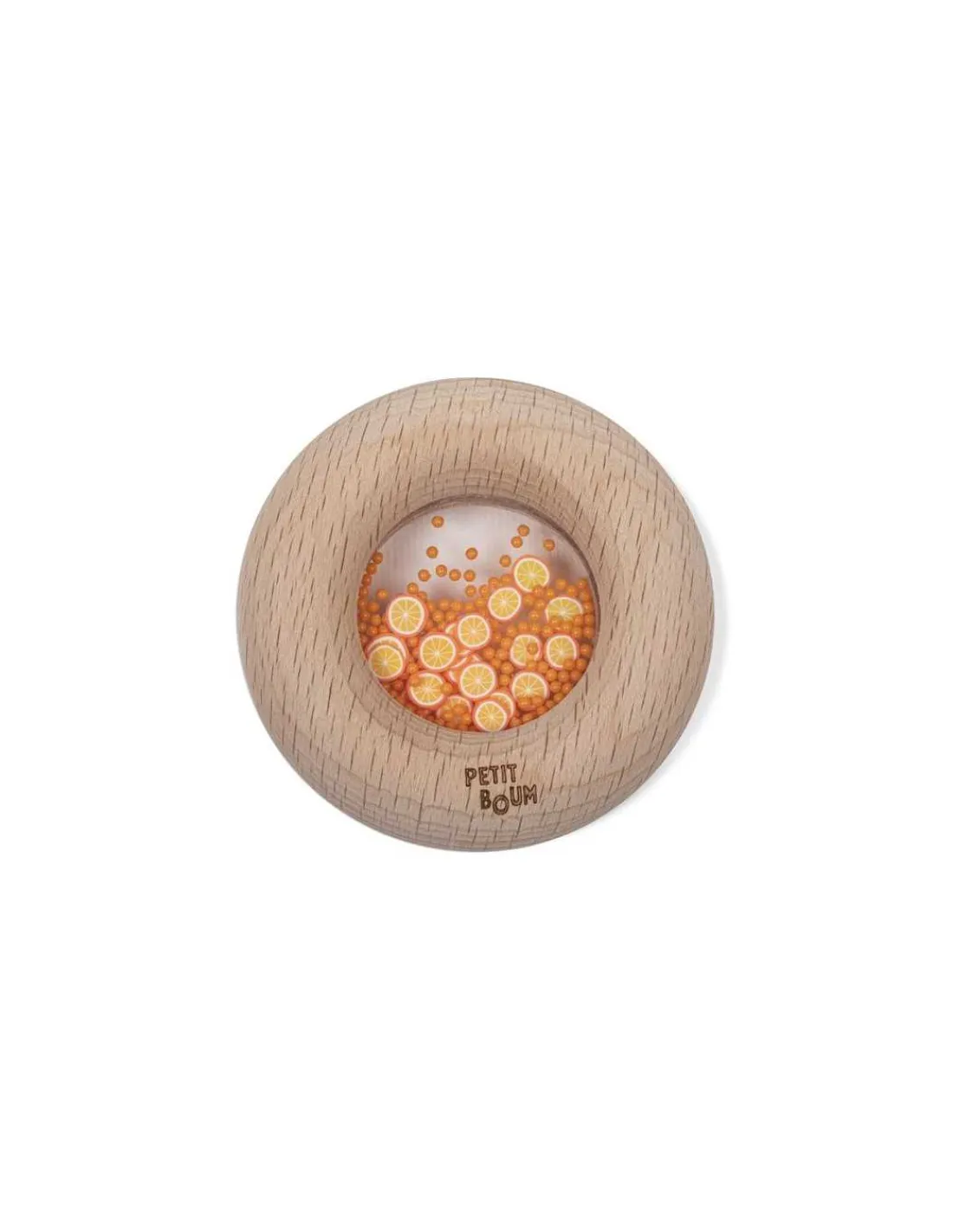 Petit Boum Hochet sensoriel orange -