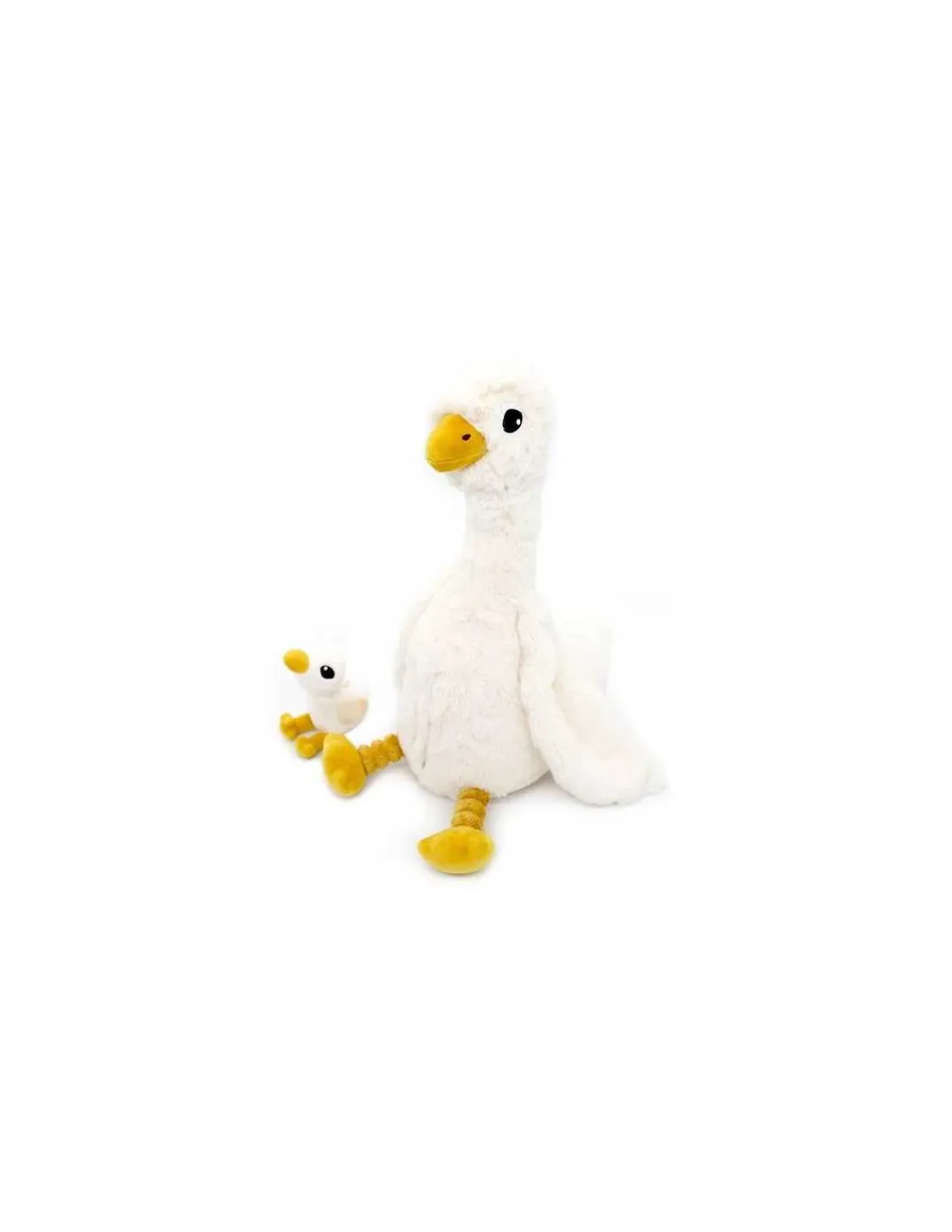 Les Deglingos Jébongou l'oie blanche maman bébé - Les Ptipotos by Déglingos