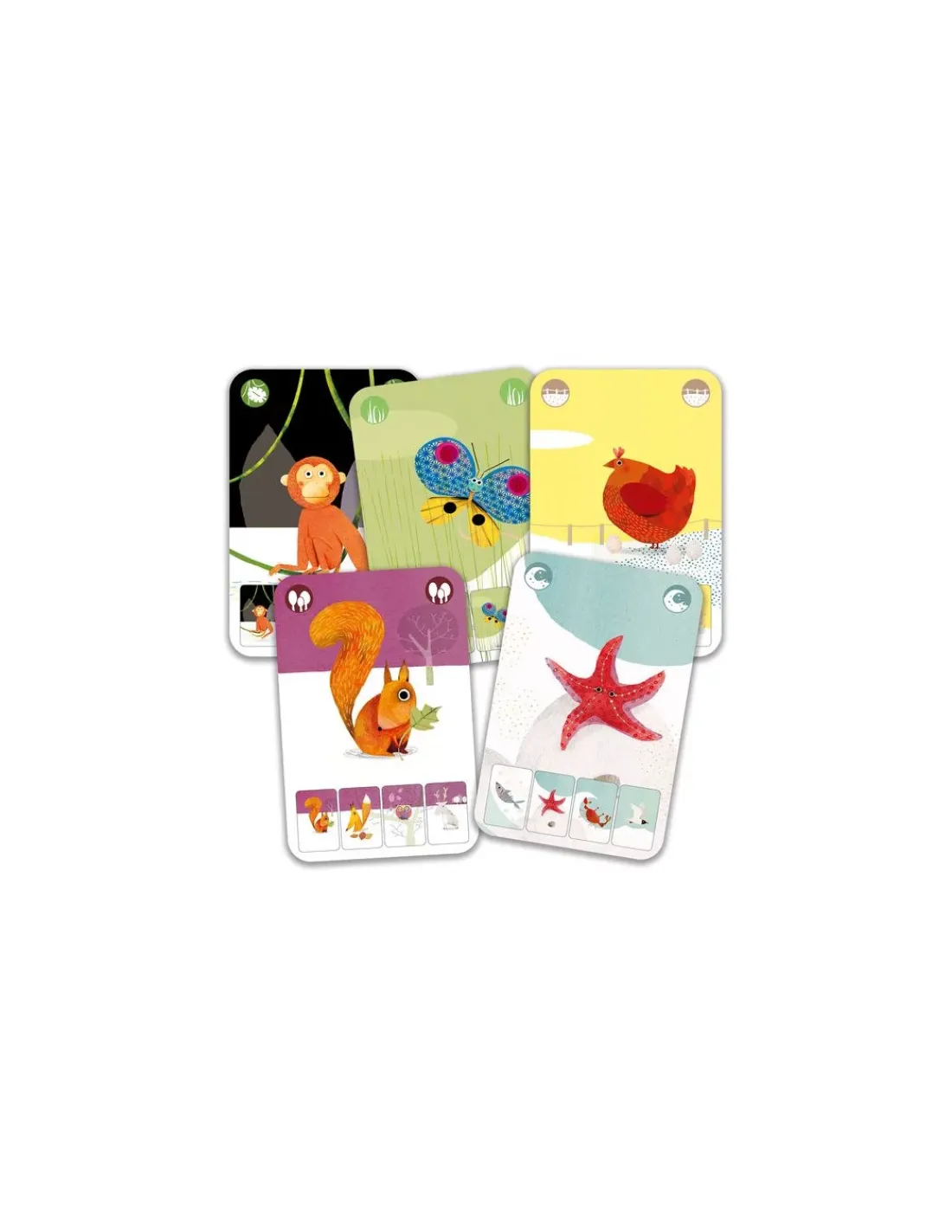 Enfant Djeco Jeu de 7 familles Mini nature -