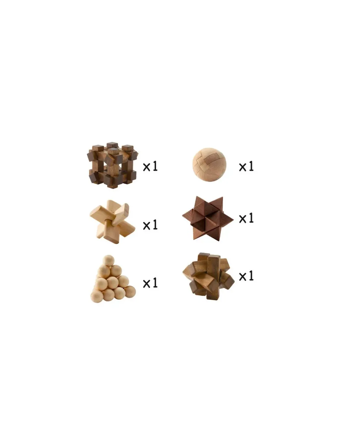 Djeco Jeu de patience casse-tête Woodix -